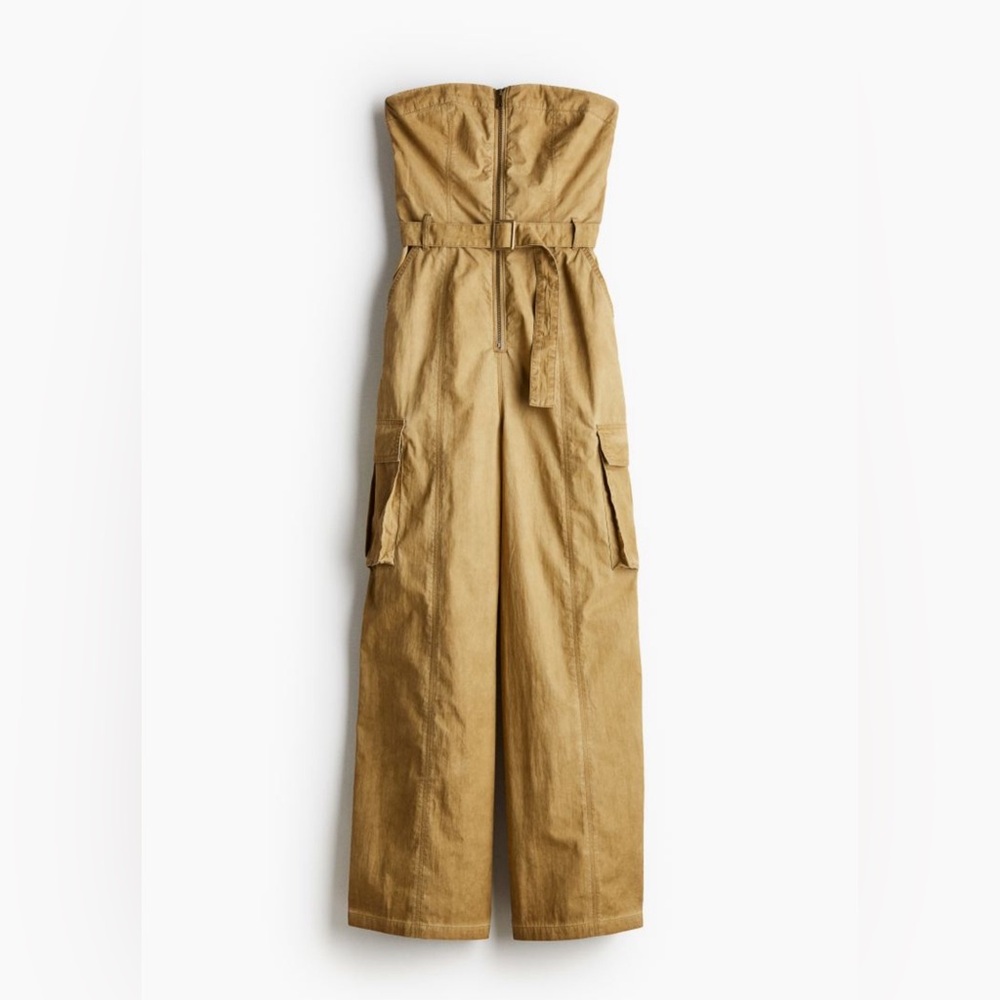 Hm belted bandeau jumpsuit med